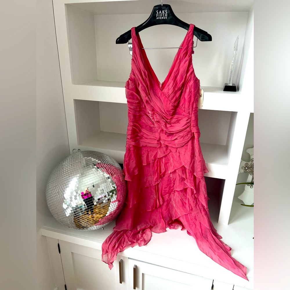 NWT $308 Tadashi pink dress!! Love Shack Fancy vibes!! stunning!! Sz 14 Perfect!